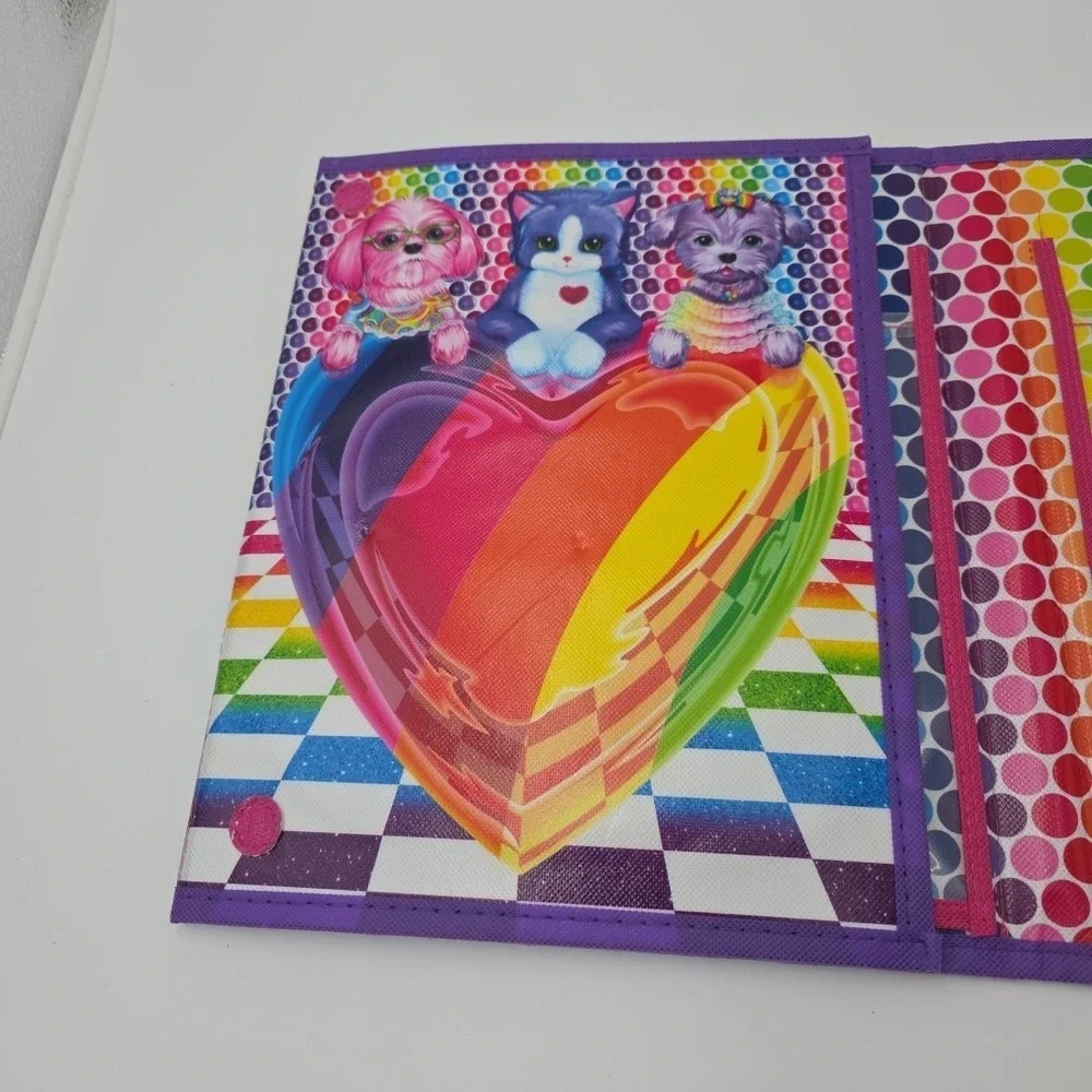 Lisa Frank TIKANNI HUSKY Trifold Portfolio Storage Case Folder ONLY School Art